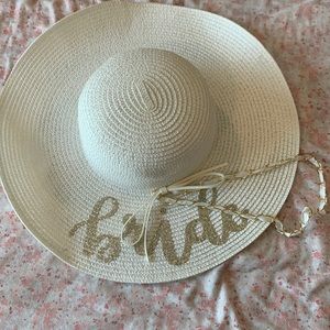 Bride sun hat